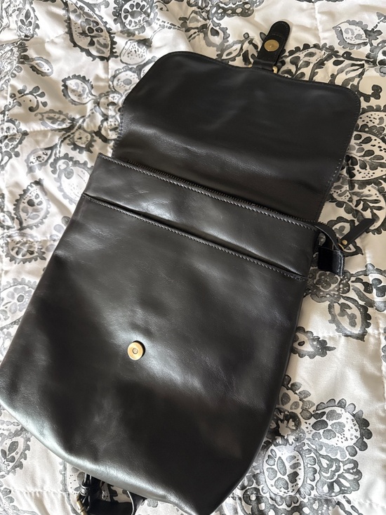 Andar black leather backpack purse NWT main image 6